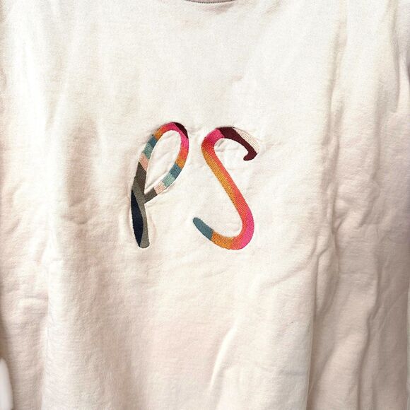 PS PAUL SMITH Swirl Logo Crewneck Sweatshirt Pink XL - Picture 4 of 5